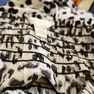 Cato Animal Print Smocked Top